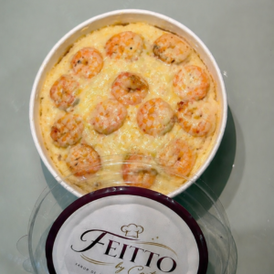 BATATA NO POTE CAMARÃO CREMOSO