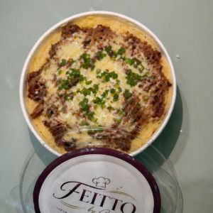BATATA NO POTE COSTELA COM CHEDDAR